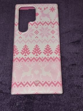 Velvet Caviar Bubble Gum Sweater Christmas Case Samsung S23 Ultra